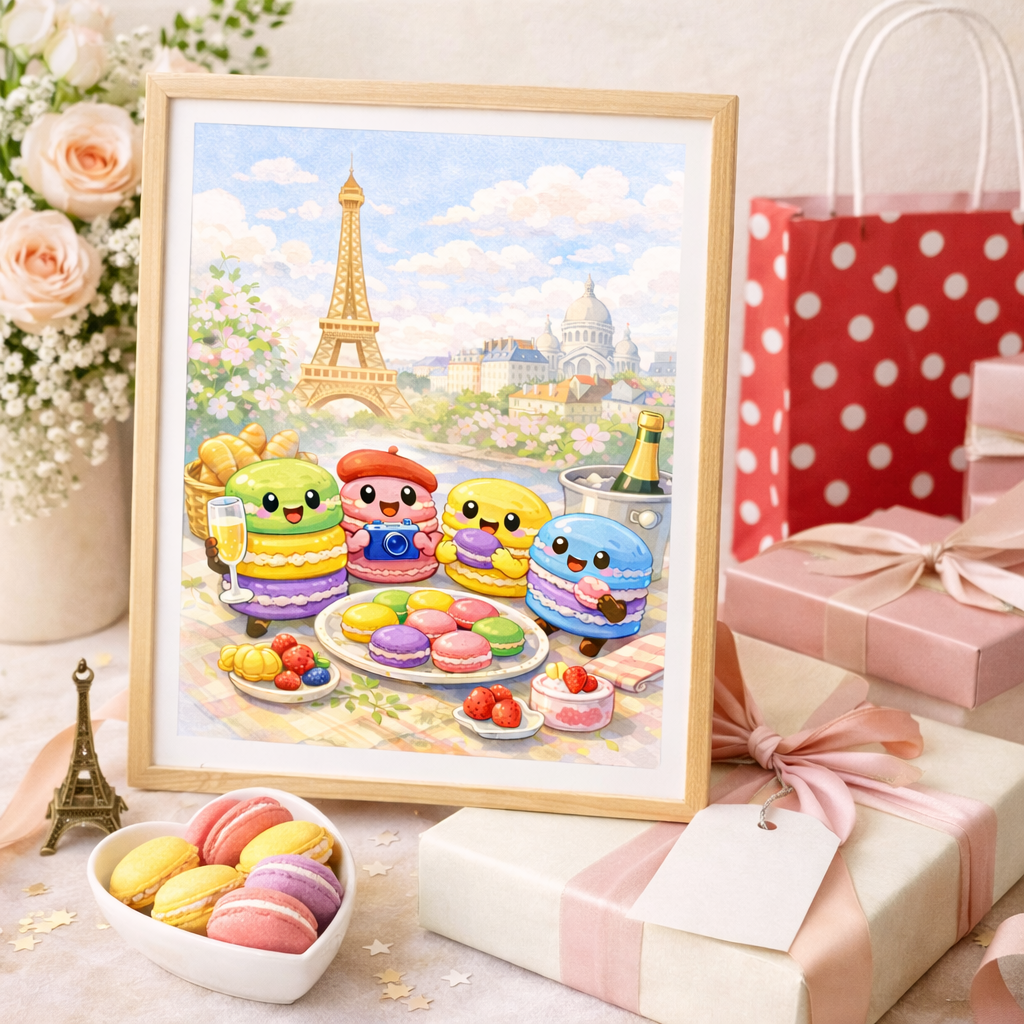 Affiche Paris au style moderne pour décoration murale élégante