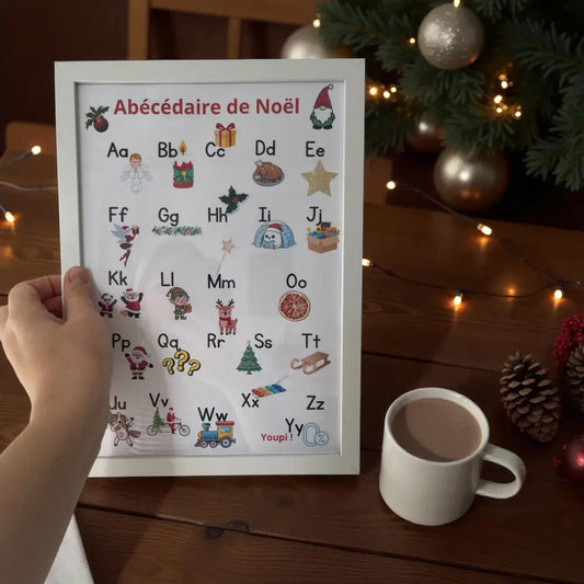 Alphabet français illustré style scandinave
