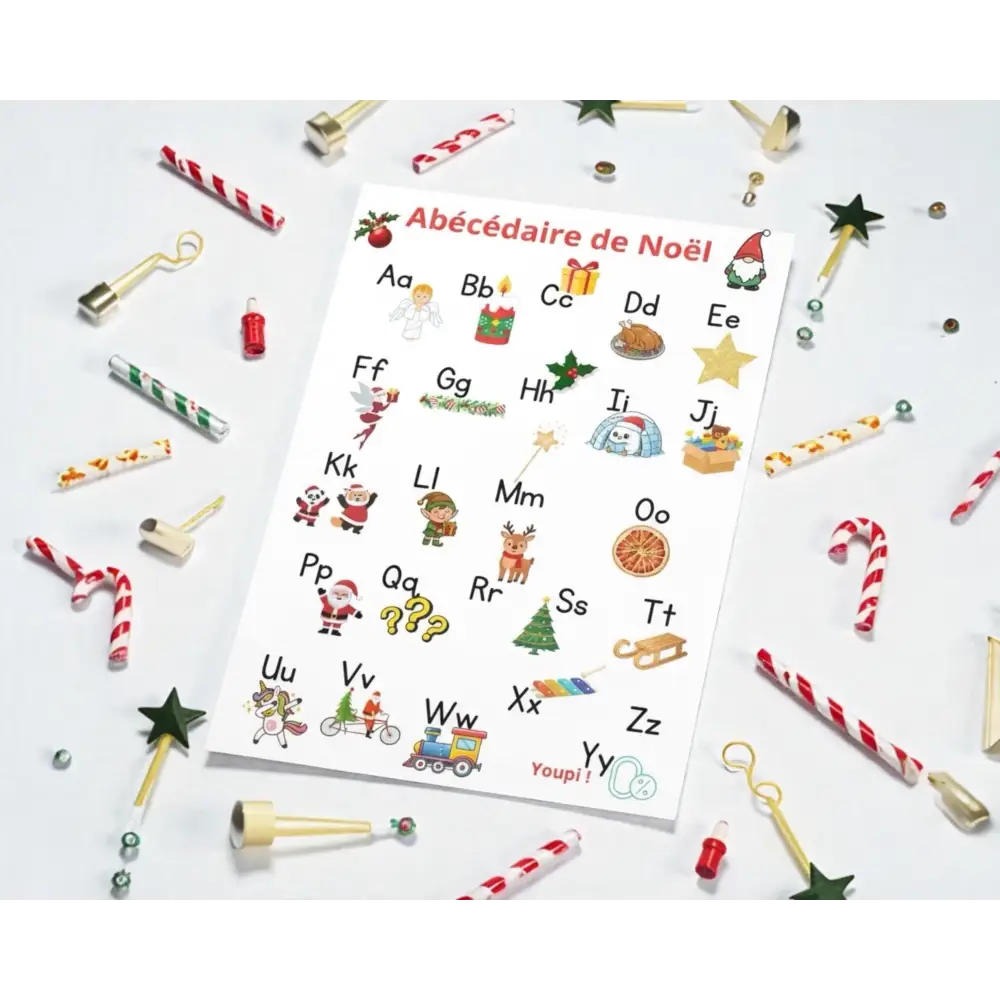 Abécédaire français illustré pour maternelle à imprimer