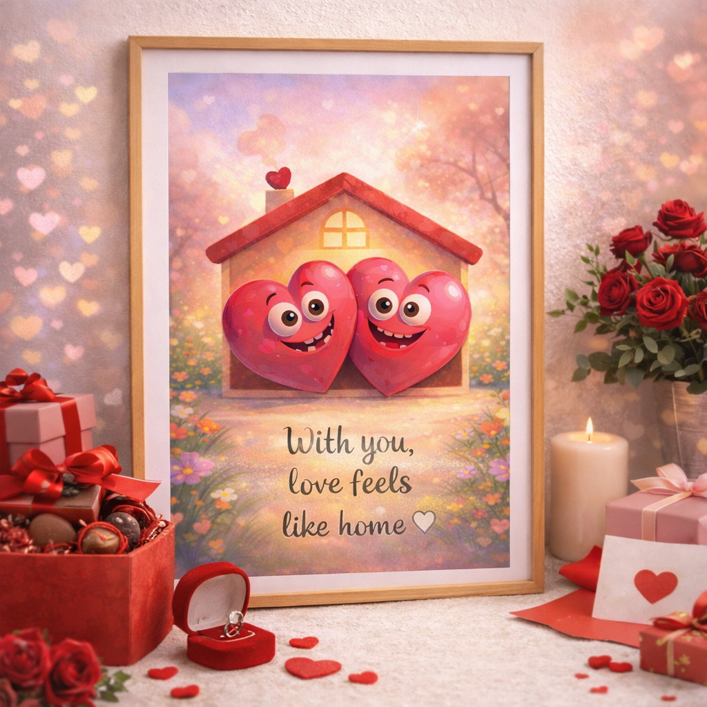 cadeau Saint Valentin printable poster romantic digital wall art for couples