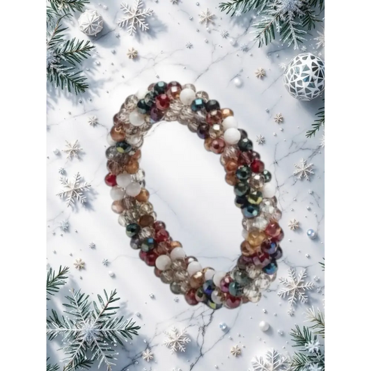 Bracelet élastique perles multicolores – Accessoire tendance 2025
