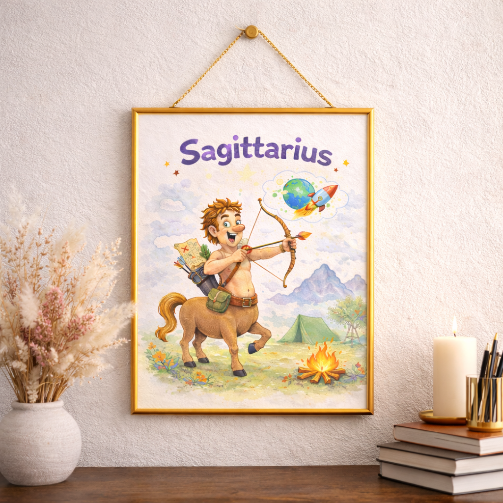 Cadeau anniversaire pour ma copine affiche Sagittaire