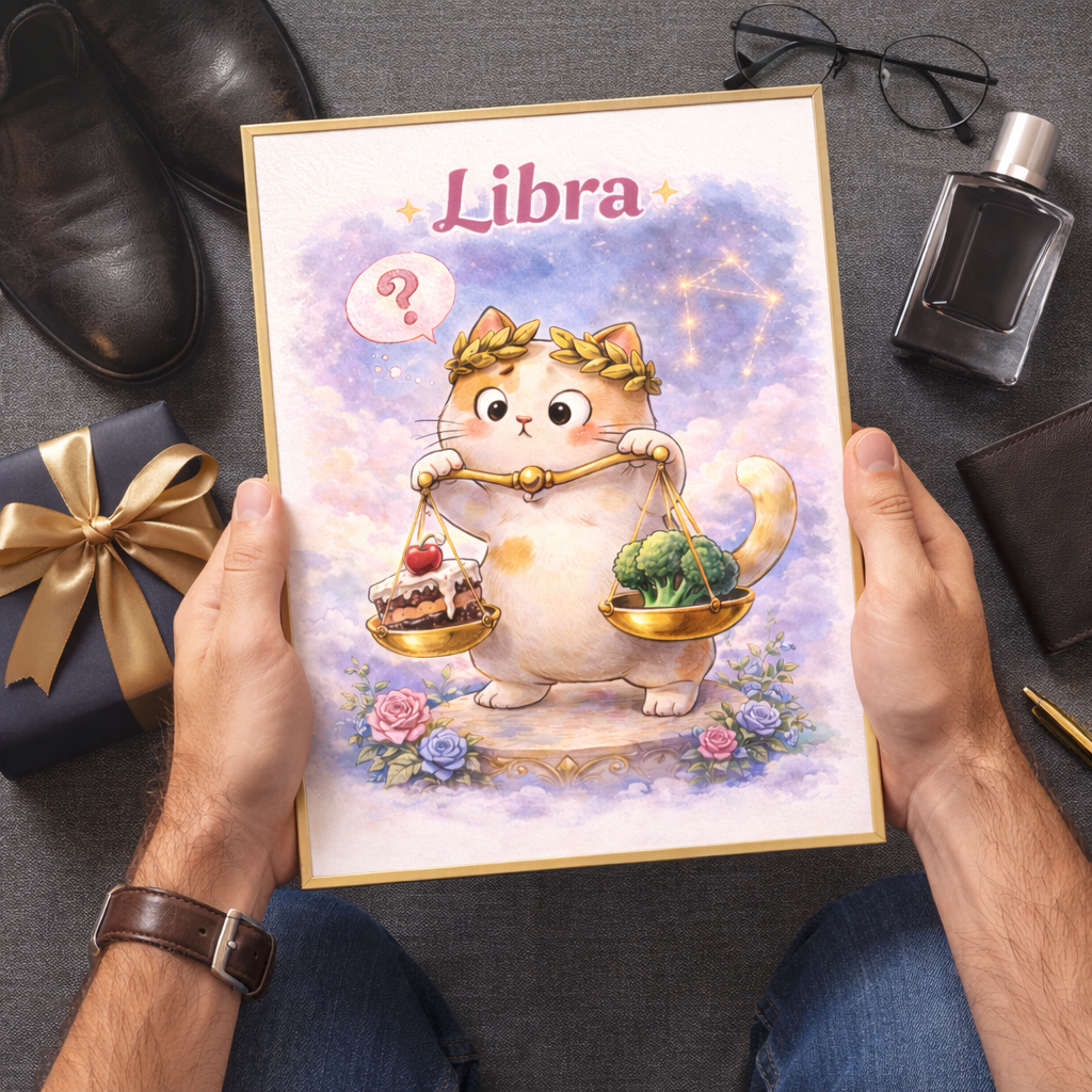 Cadeau anniversaire femme homme poster zodiaque decoratif