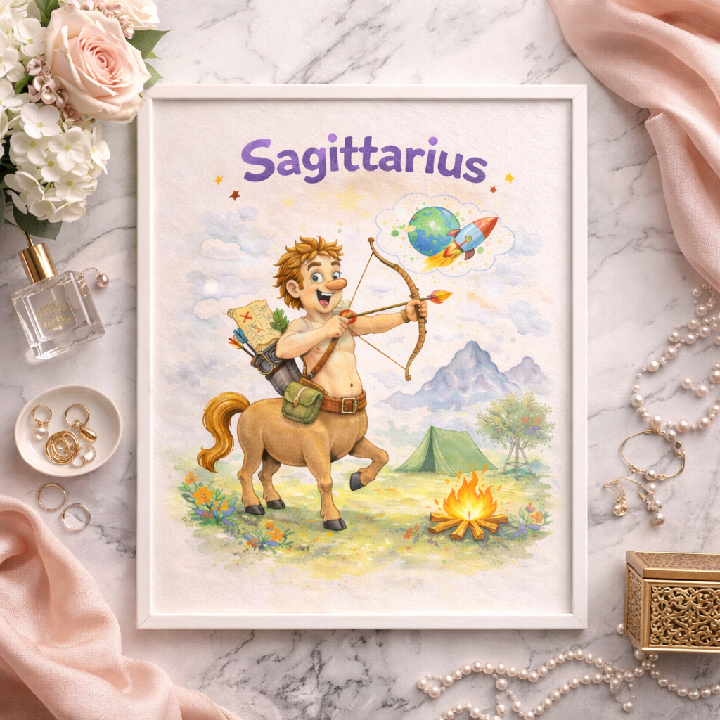 Cadeau anniversaire femme original signe astrologique Sagittaire