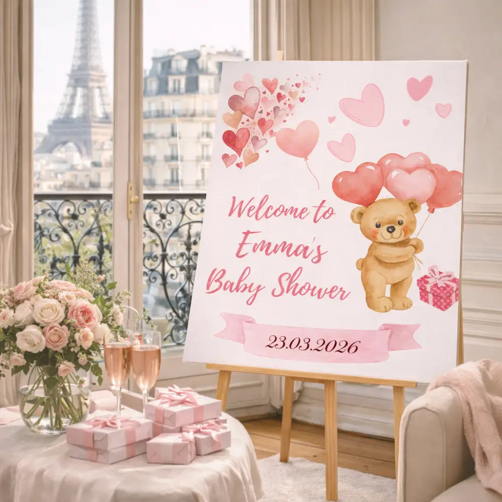 Baby shower ideas personalized decoration printable PDF for baby shower