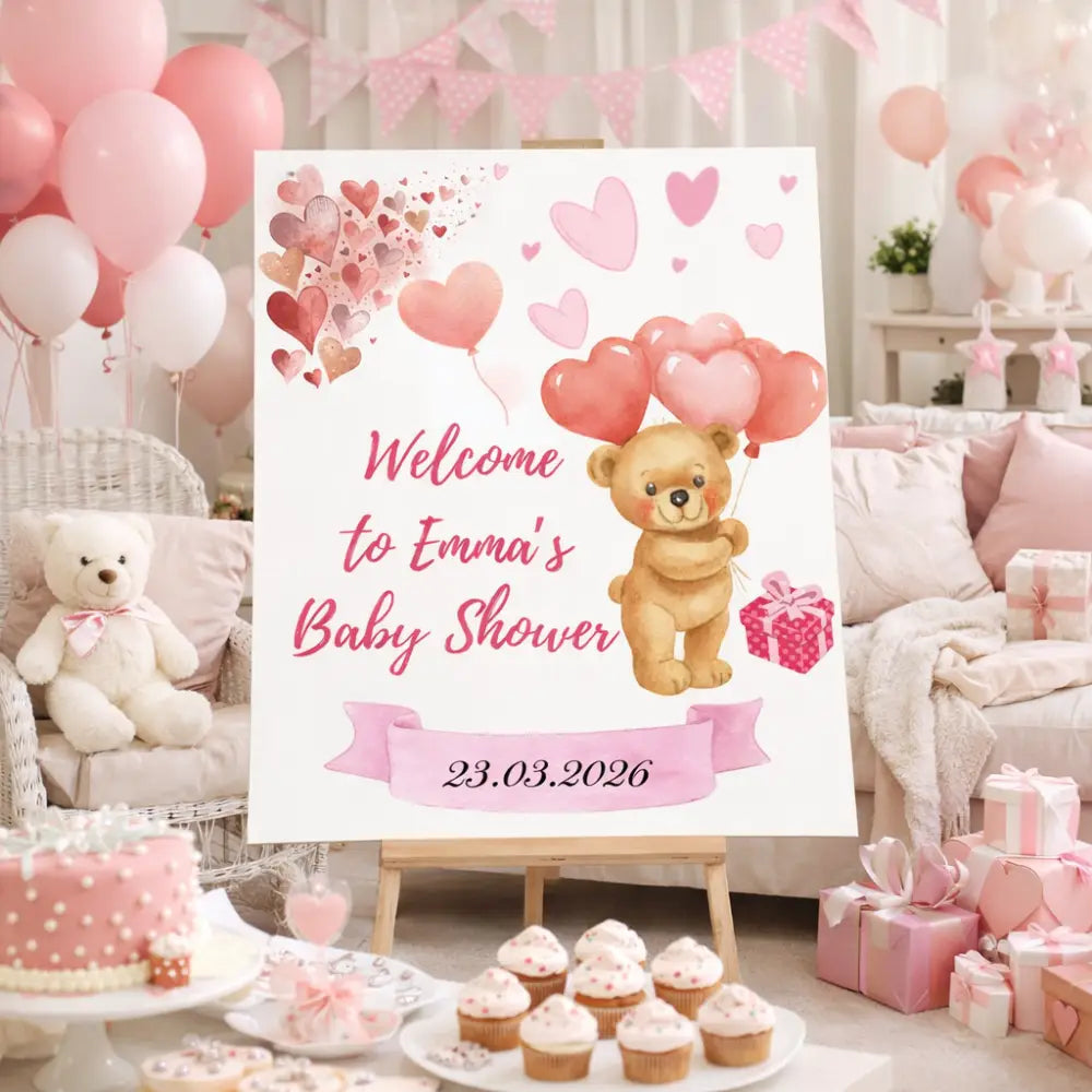 Baby shower decoration printable wall art for modern baby shower ideas