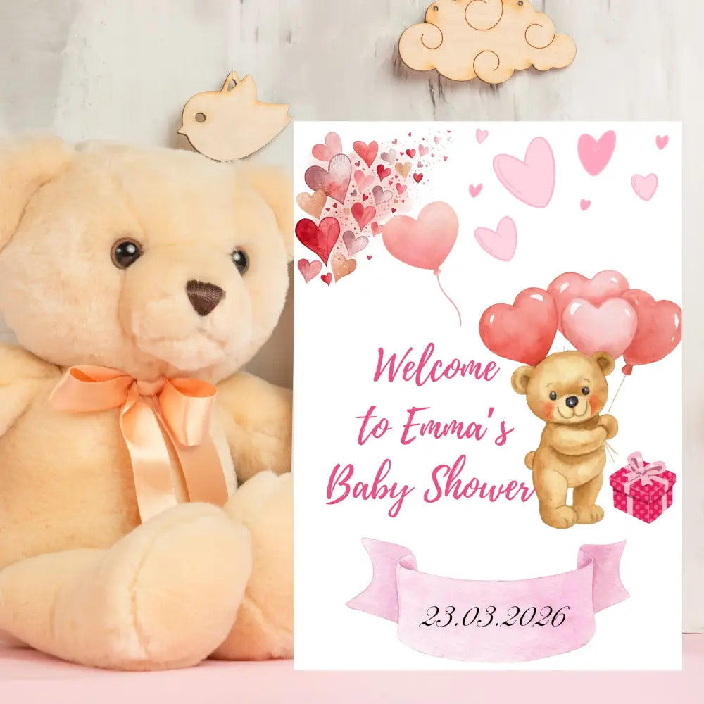 Baby shower decoration ideas printable poster for baby shower party