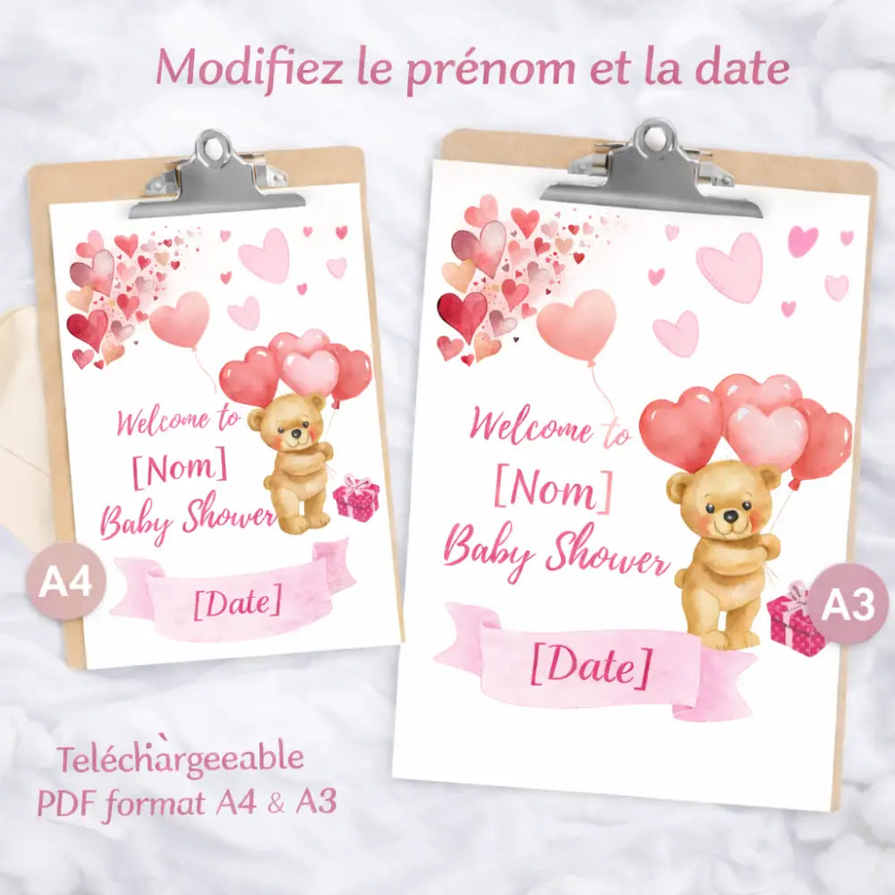 Baby shower gifts wall art printable personalized baby shower decoration