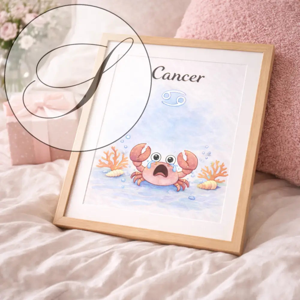 Poster zodiaque Cancer à imprimer chez soi