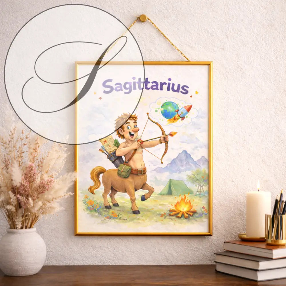 Cadeau anniversaire pour ma copine affiche Sagittaire