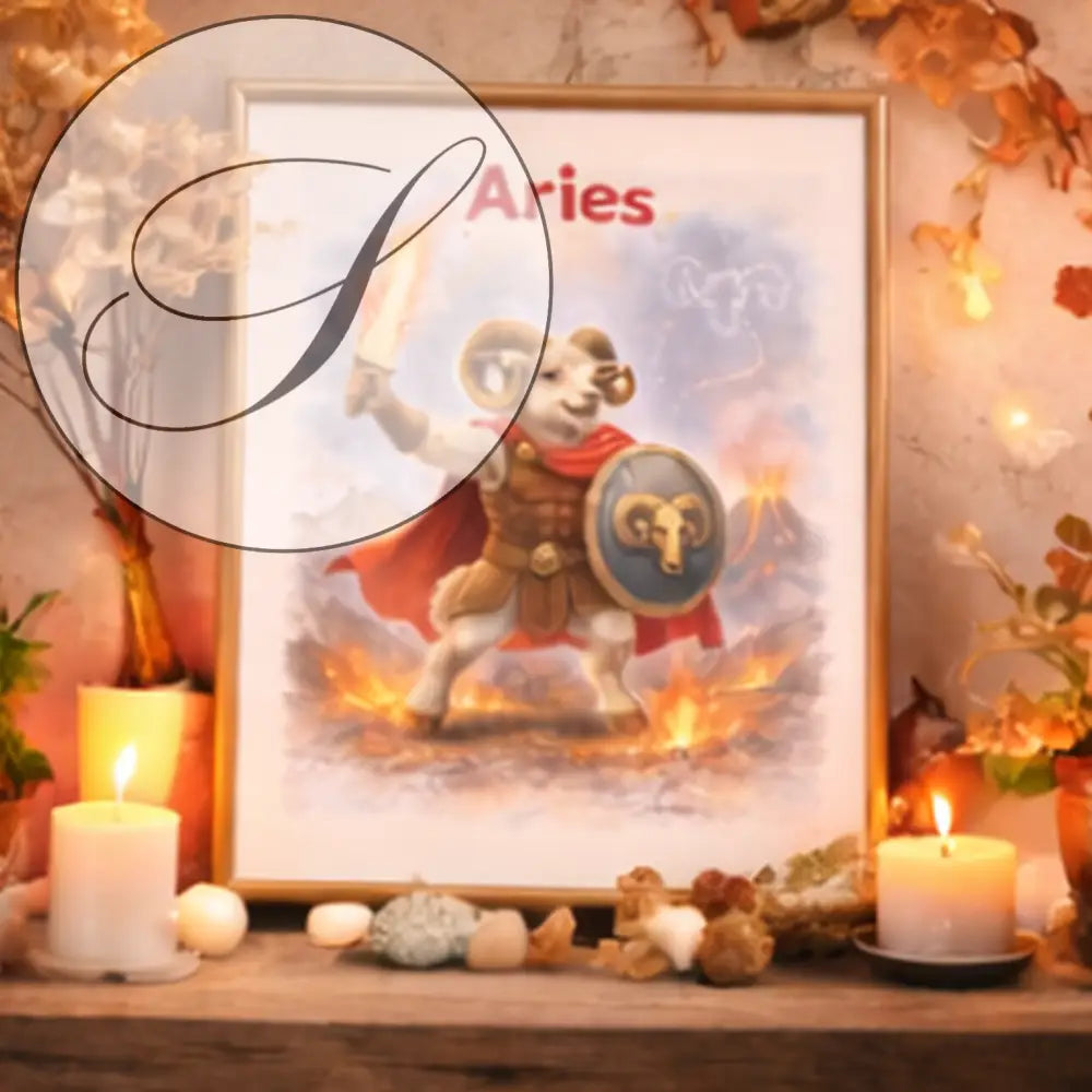 Idee cadeau homme Belier poster signe astrologique