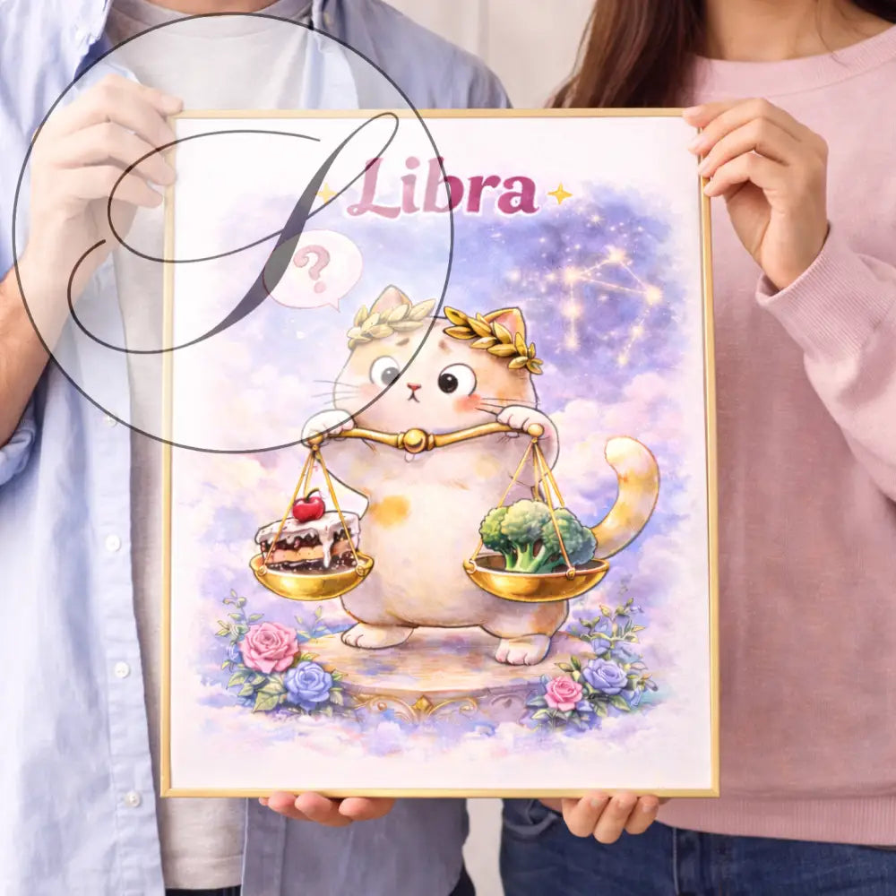 Poster signe astrologique idee cadeau anniversaire original