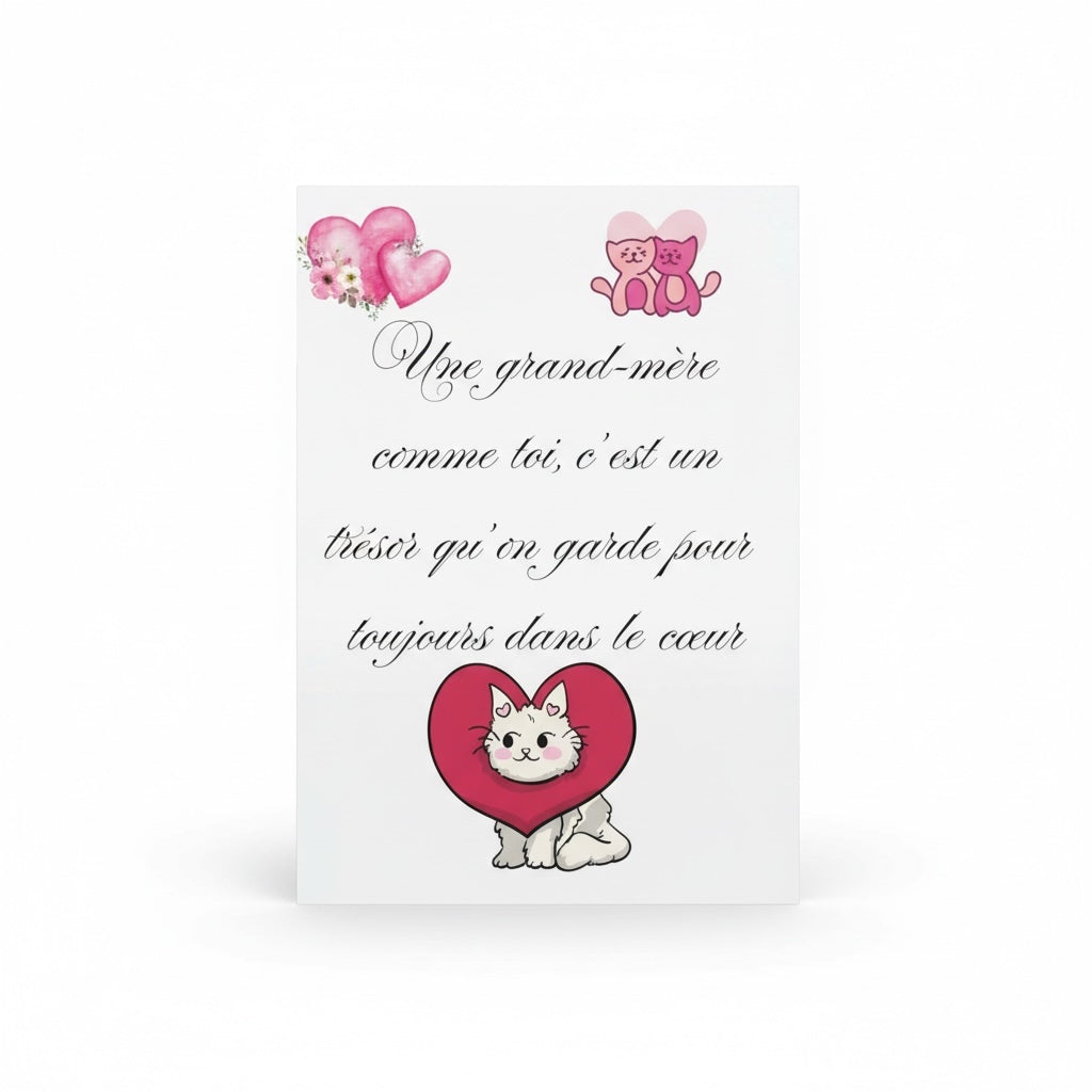 Affiche avec message tendre, idéale comme cadeau Mamie