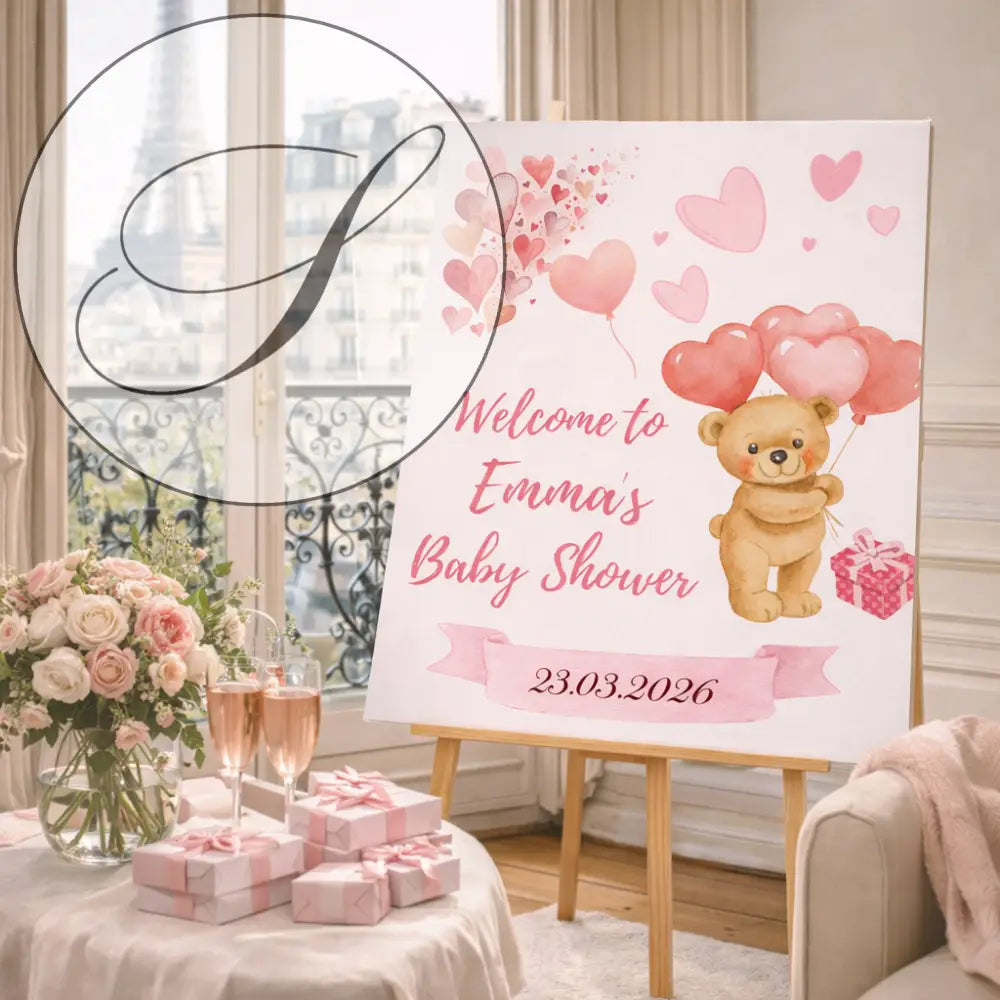 Baby shower ideas personalized decoration printable PDF for baby shower