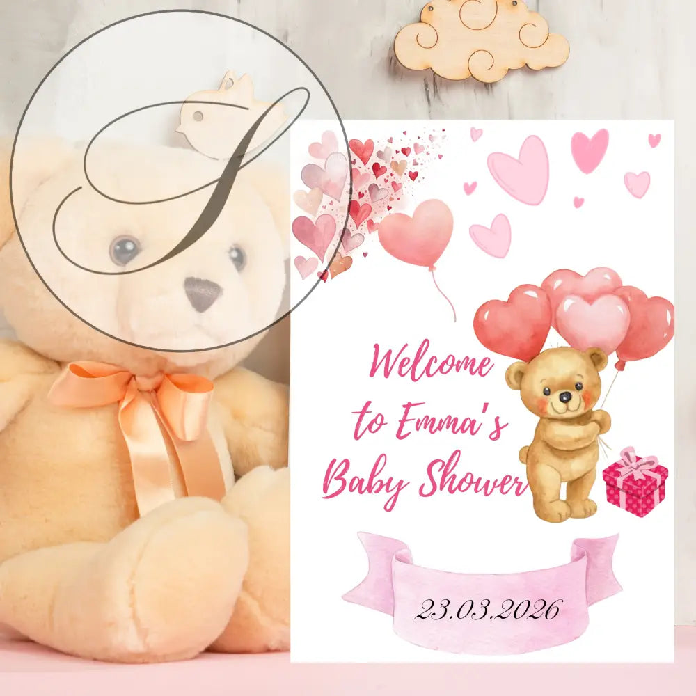 Baby shower decoration ideas printable poster for baby shower party