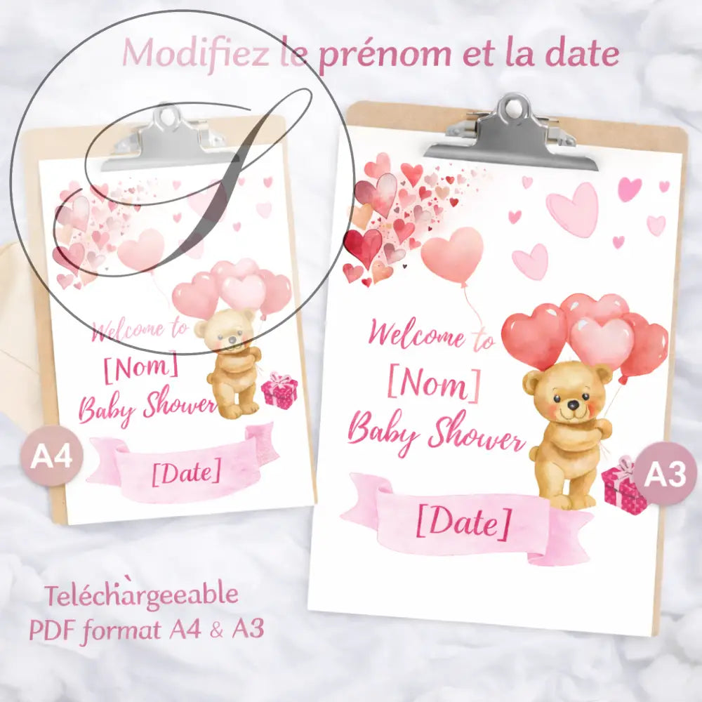 Baby shower gifts wall art printable personalized baby shower decoration