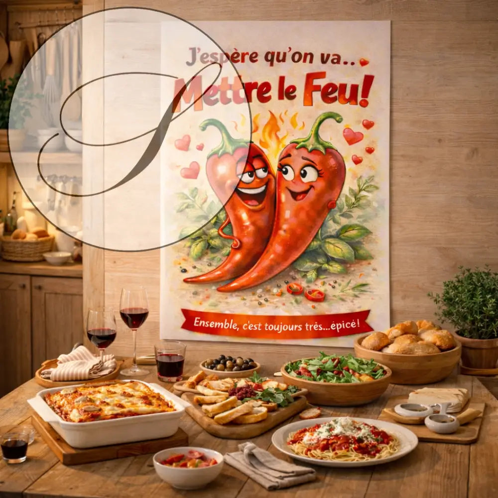 Affiche cuisine à imprimer PDF A3 et A4, déco murale cuisine