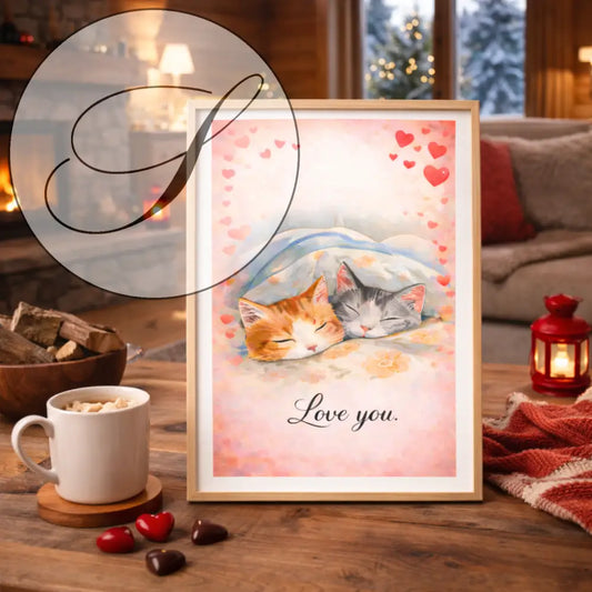 Idée cadeau Saint Valentin en poster download pour décoration murale romantique