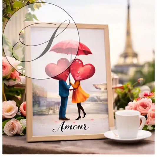 Poster à imprimer amour idée Cadeau Saint Valentin décoration murale romantique