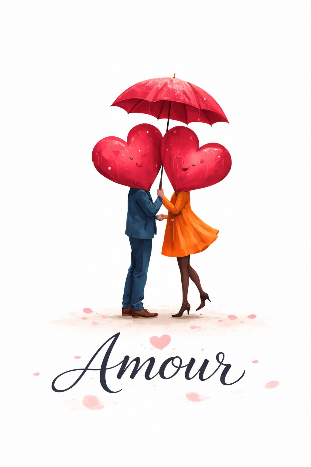 Cadeau Saint Valentin poster amour minimaliste à télécharger et imprimer