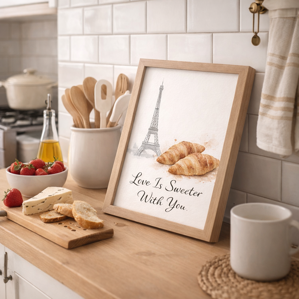 Cadeau Saint Valentin design en poster download pour décoration murale