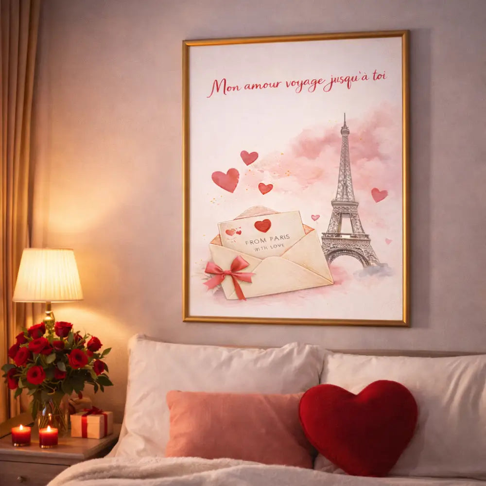 Saint Valentine Paris printable poster romantic decor