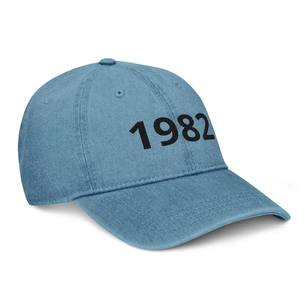 Casquette en Jean Teinté – Brodée ’1982’’ | Style Streetwear - casquette