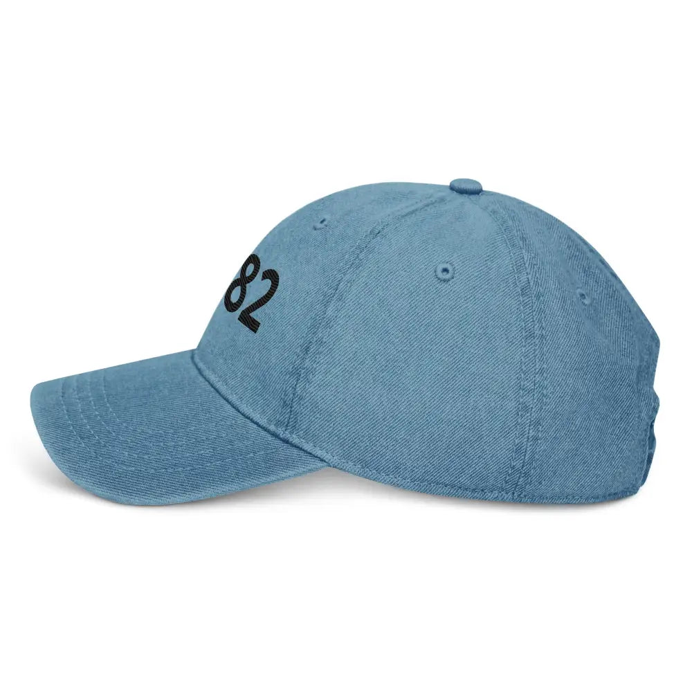 Casquette en Jean Teinté – Brodée ’1982’’ | Style Streetwear - casquette
