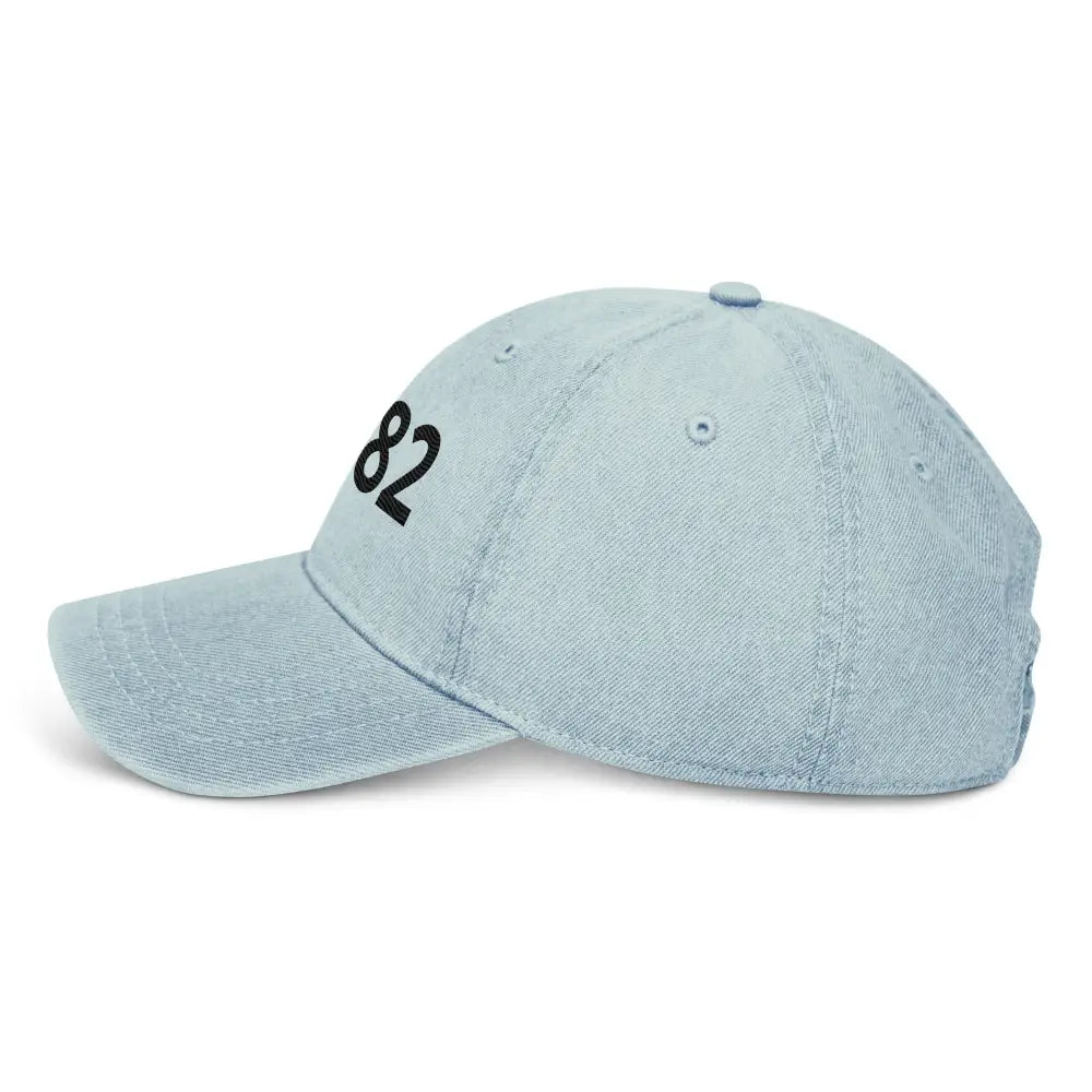 Casquette en Jean Teinté – Brodée ’1982’’ | Style Streetwear - casquette