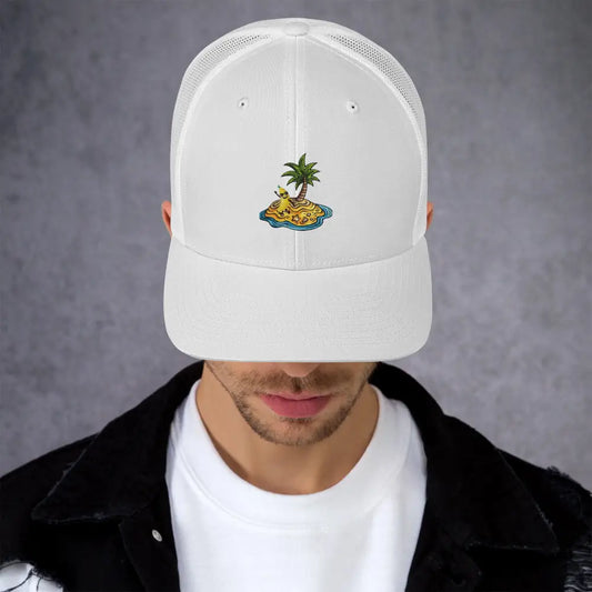 Casquette Trucker Palmier – femme & homme streetwear - Blanc - casquette