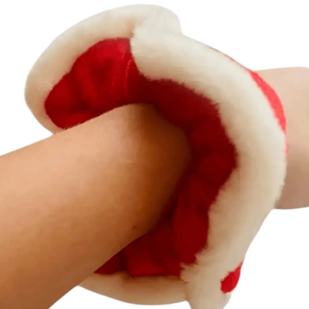Chouchou cheveux en velours rouge – Accessoire Noël élégant - Chouchous et élastiques