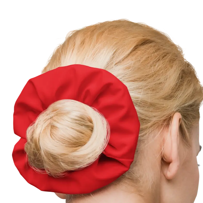 Chouchou Cheveux Recyclé – Rouge Passion | Pour Ponytail & Épais