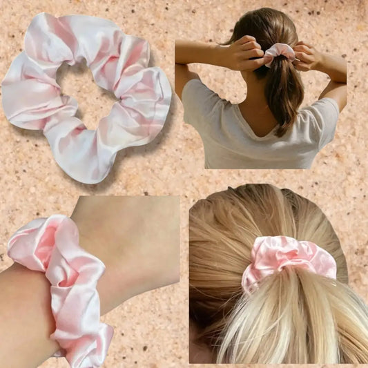 Chouchou cheveux satin rose – Le scrunchie élégant et tendance de 2025 - Chouchous élastiques