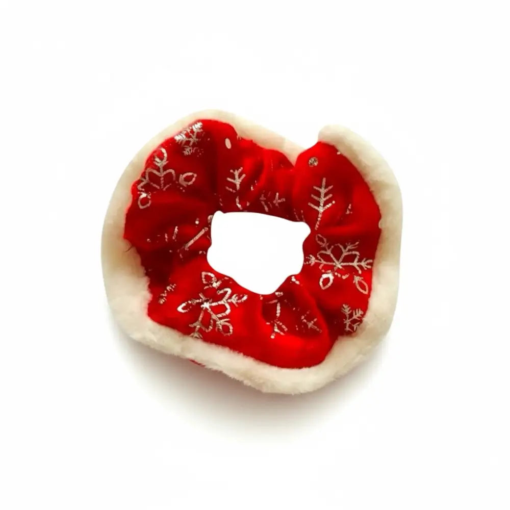 Chouchou en Velours Rouge Fait Main - Accessoire Cheveux Élégant pour Noël - Chouchous et élastiques