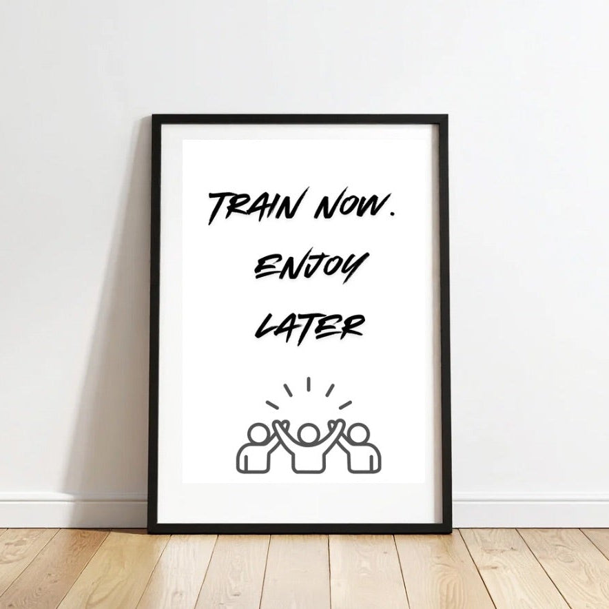 Citation motivation en décoration murale fitness