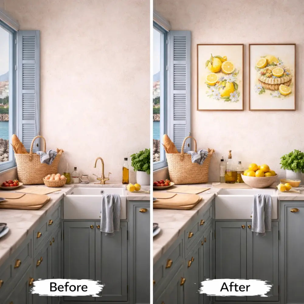 poster cuisine citron design atelier salad-dressing paris