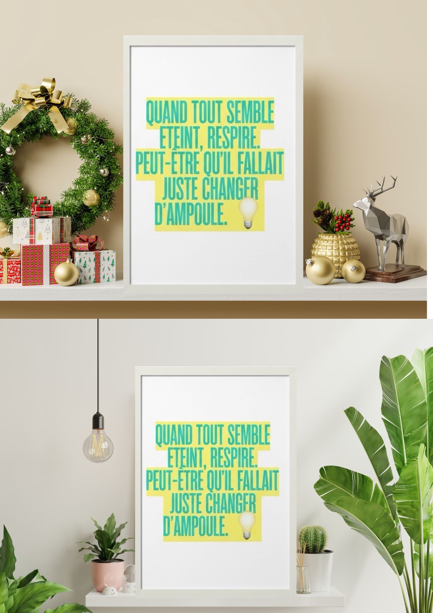 Affiche Motivation Murale – Poster Inspirant Déco Intérieure - Affiches et posters