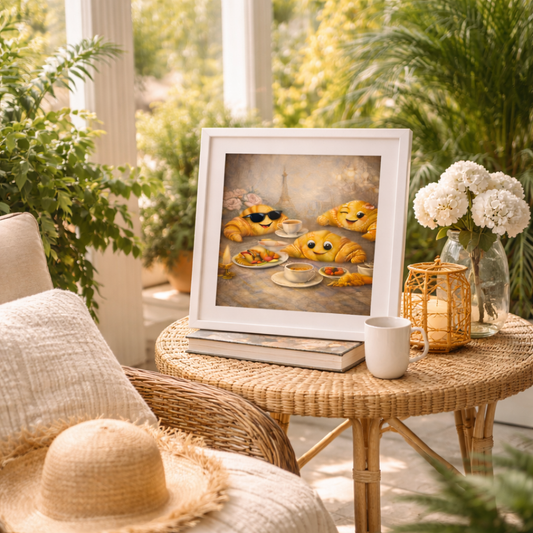 Déco murale cuisine avec affiche Paris au style cosy