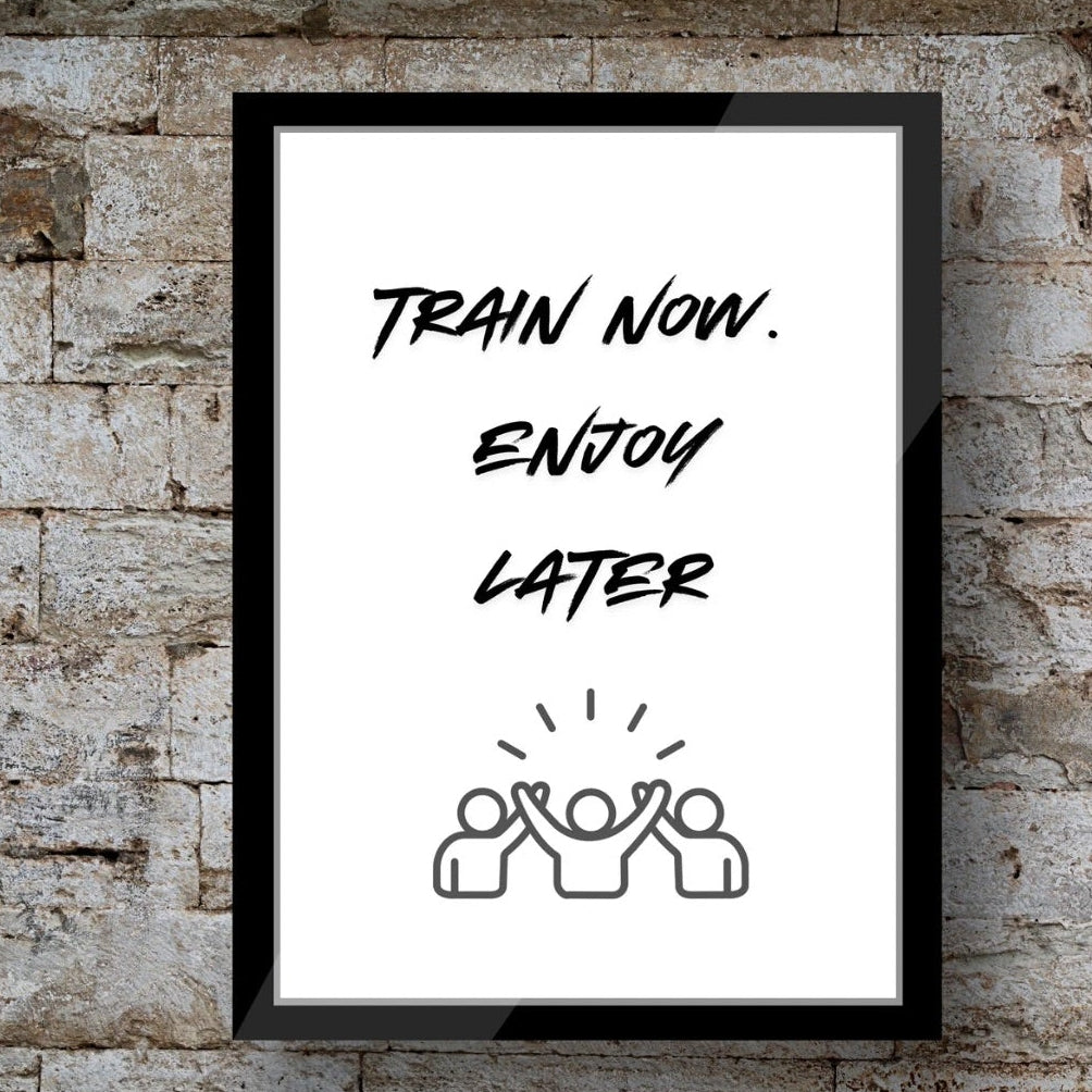 Déco murale fitness moderne avec message inspirant pour intérieur contemporain