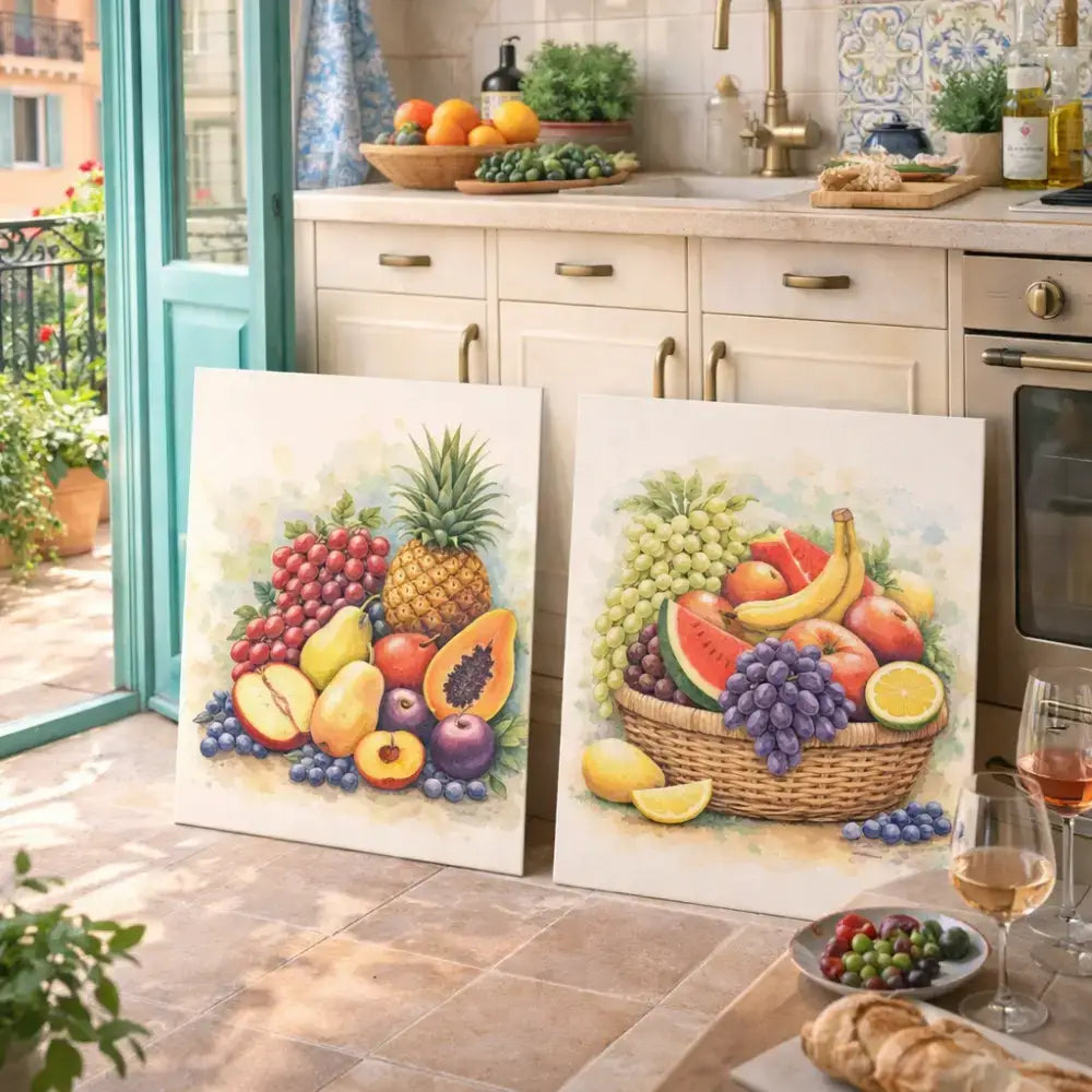 décoration murale cuisine fruits moderne affiche cuisine-Atelier Salad-dressig paris
