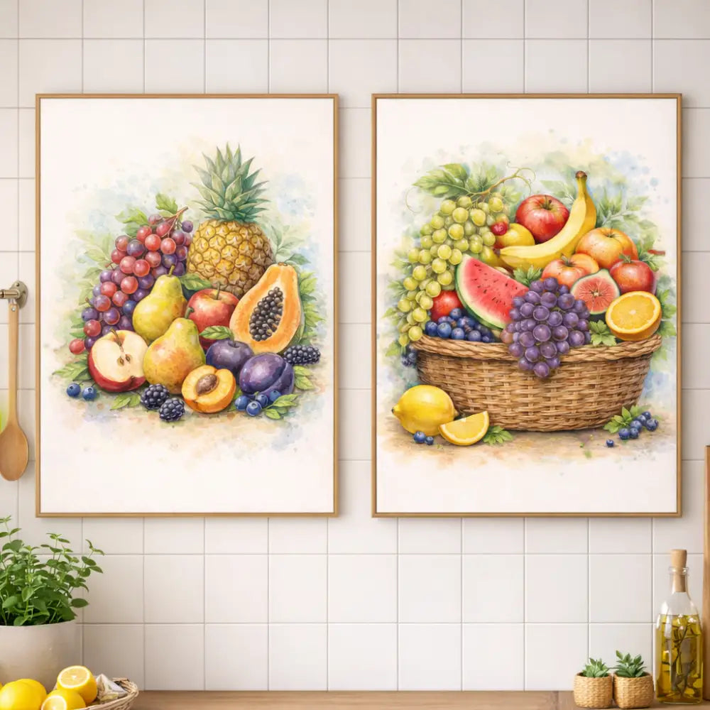 deco mur cuisine contemporaine fruits atelier salad-dressing paris