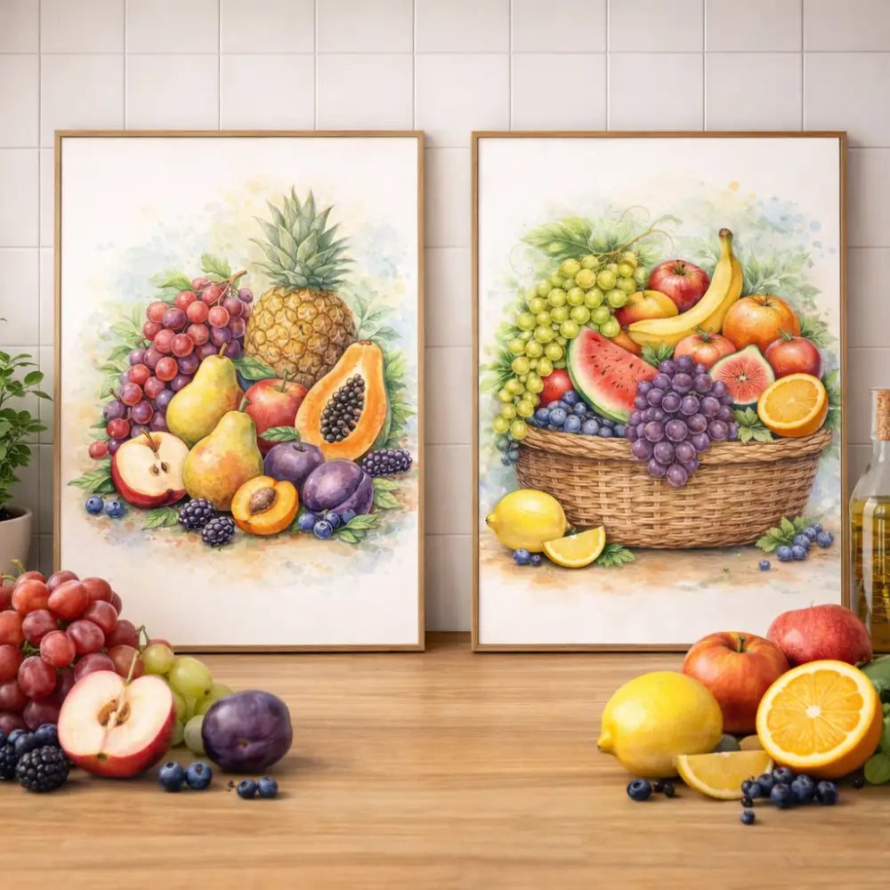 deco mur cuisine contemporaine fruits atelier salad-dressing paris