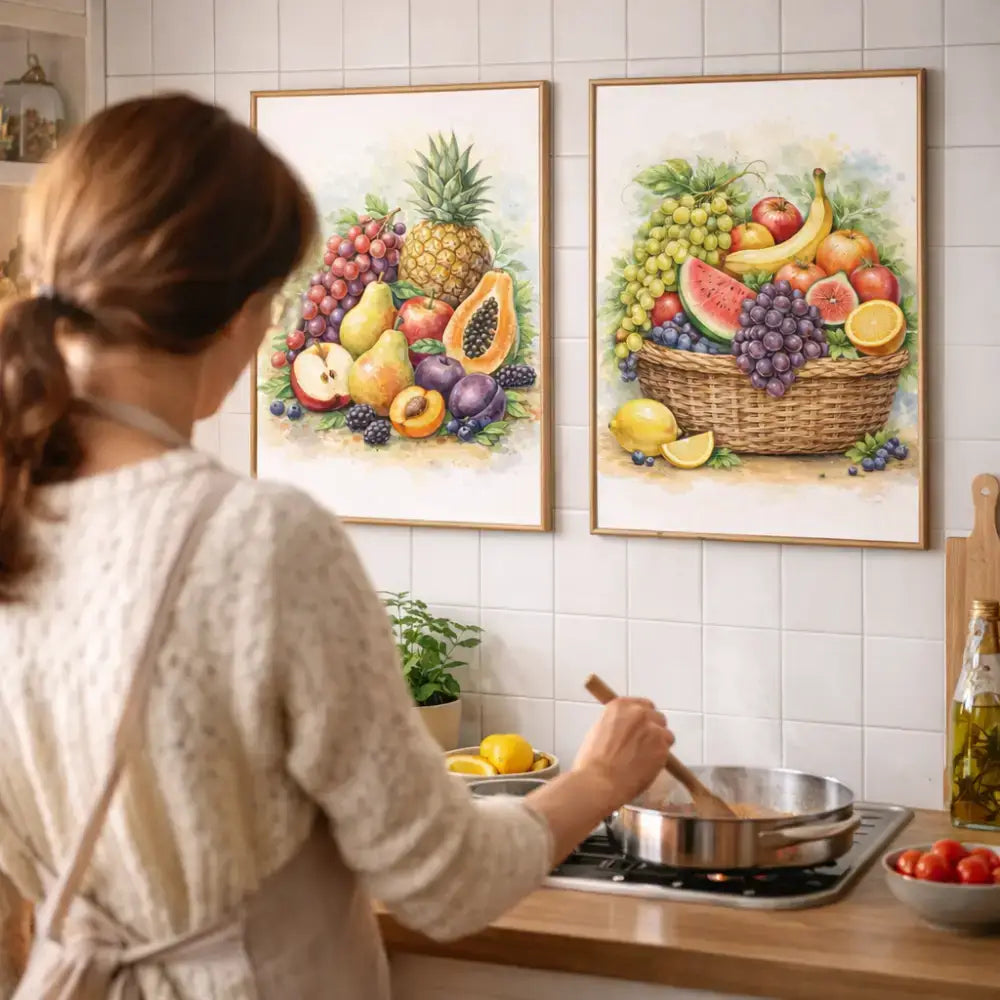 déco murale salle à manger fruits atelier salad-dressing paris
