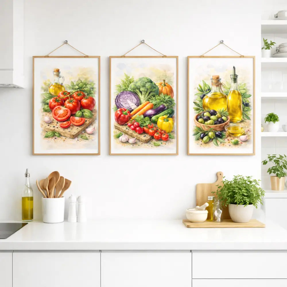 Décoration murale cuisine affiche artistique