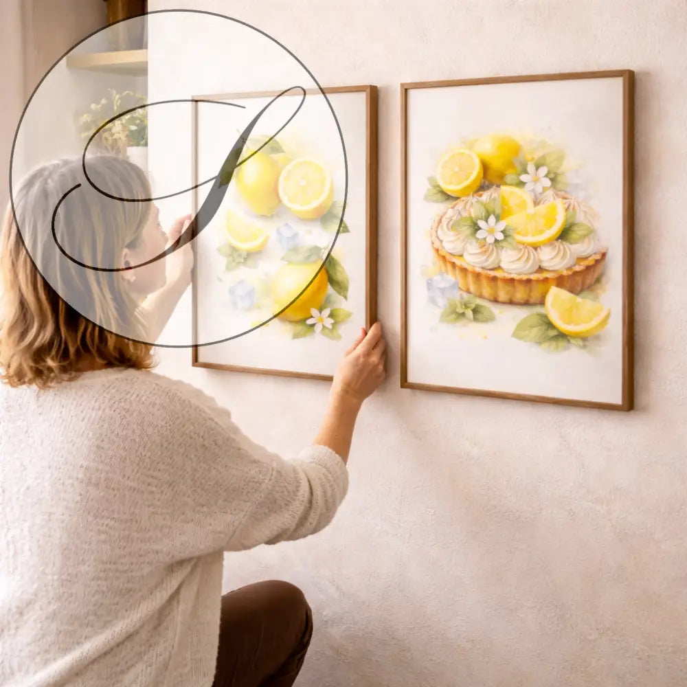 décoration murale cuisine citron affiche moderne atelier salad-dressing paris
