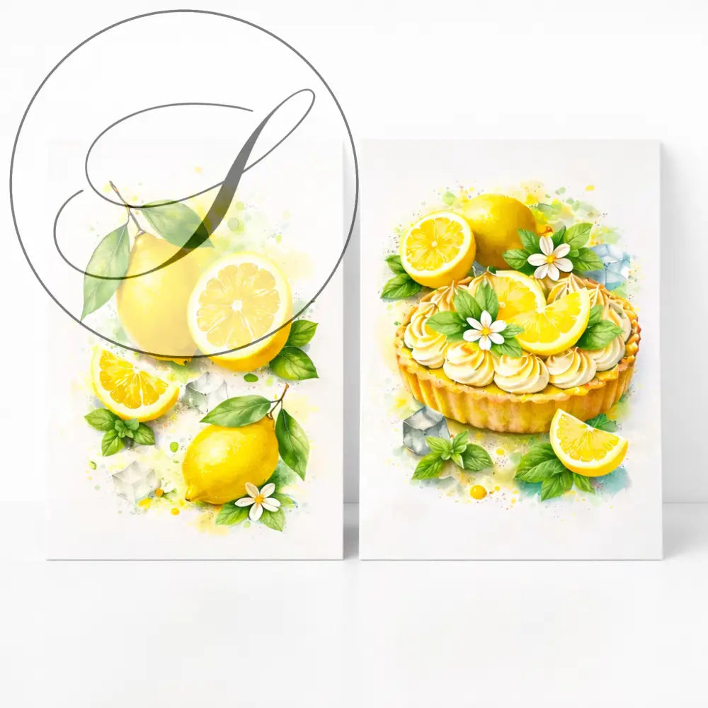 art mural cuisine moderne affiche citron à imprimer PDF