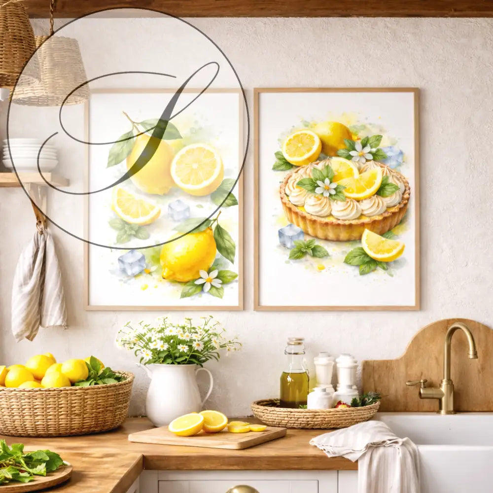 décoration cuisine moderne citron murale atelier salad-dressing paris