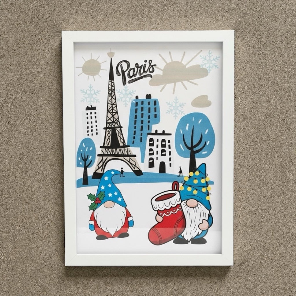 Affiche de Noël A4 pour décoration intérieure