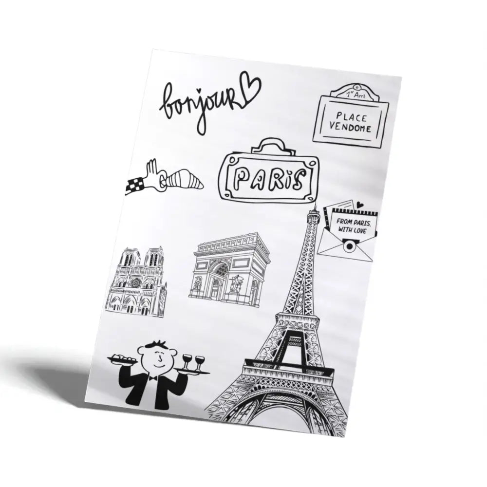 Poster Paris – Souvenir de Décoration Murale Art Mural Idée Cadeau - Affiche