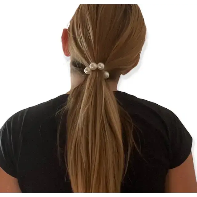 elastique cheveux perles femme